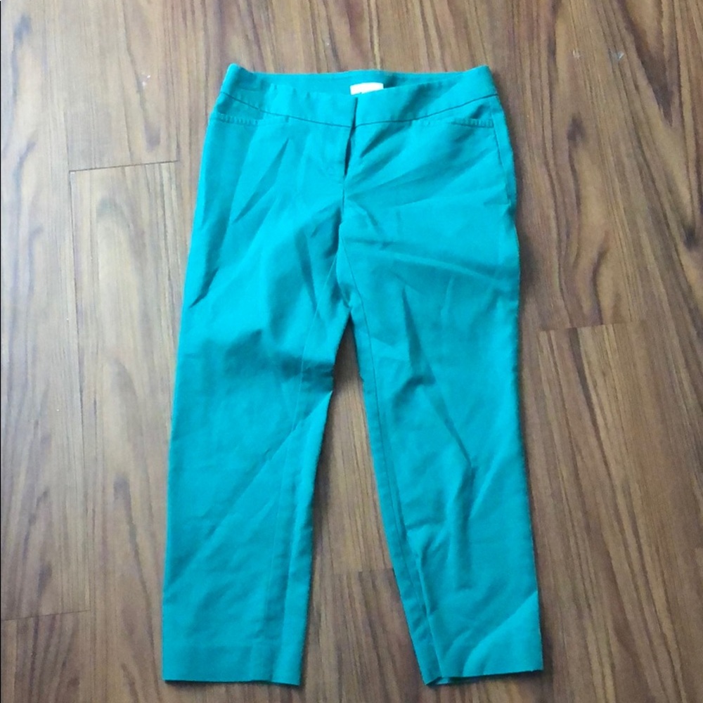 Green dress pants